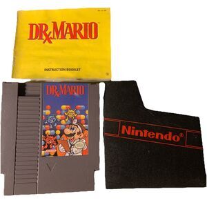 DRx Mario Nintendo NES Game Cartridge With Instruction Booklet